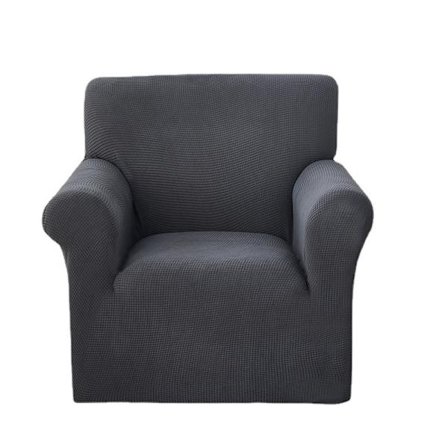 Sofabetræk sofabetræk sofaovertræk sofabetræk lænestolbetræk sofabetræk super elastisk stretch jacquard, 1-personers (90-140cm), grå