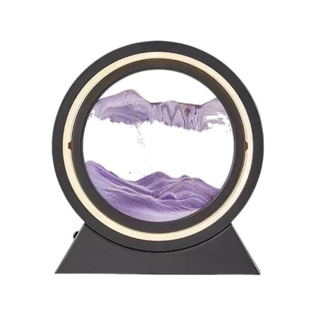 Dynamisk 3D Naturlandskap Flytande Sandsbild Konst