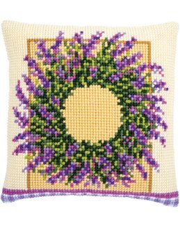 Stickset Kissen Lavendel - Vervaco