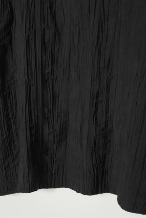 COS Men's Oversized Crinkled-Texture T-Shirt in Black