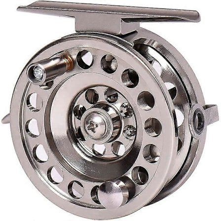 Lettvekts fluefiskesneller for fluefiske, stor spole for ørretfluer med støpt aluminium