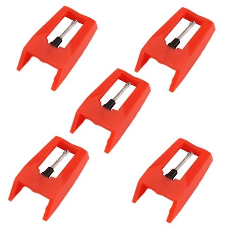 Udskiftningsnåle til pladespillere, 5-pak udskiftningsnål til vinylpladespiller LP Ph