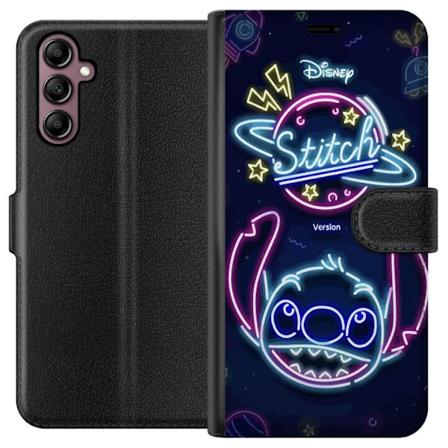 Samsung Galaxy A14 5G Lompakkokotelo Stitch Neon