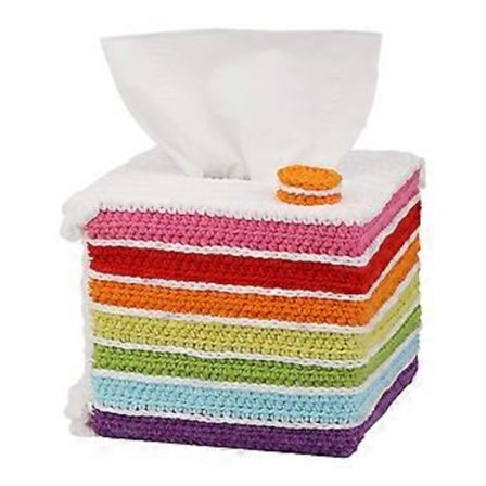 Heklenåler for nybegynnere for hekling av papirholder, inkluderer trinn-for-trinn instruksjoner, garn og heklenål