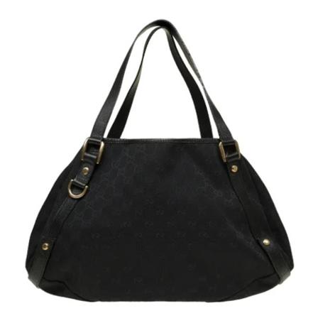 Gucci Vintage, Pre-owned Canvas gucci-bags Zwart, Dames, Maat:ONE Size,leer