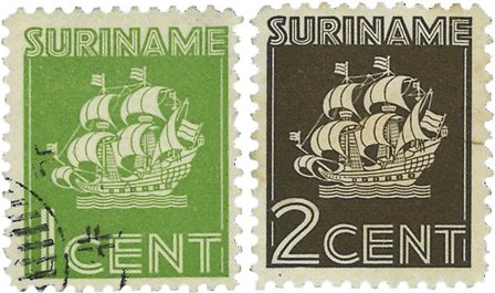 Suriname 1941 - NVPH 200/01 - Stemplet
