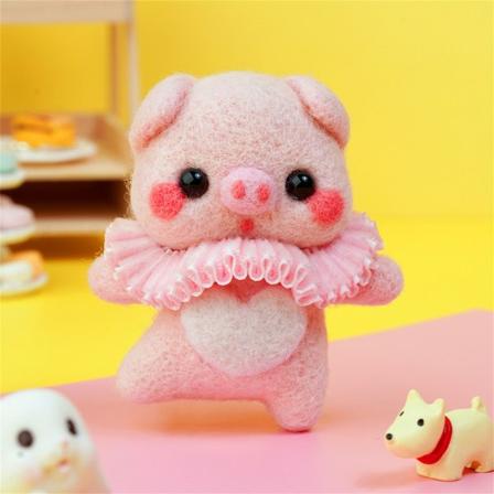 Suloinen kuvioitu käsintehty DIY Poke Wool -huopapaketti