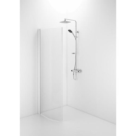 Contura Space SBVK 900 Dusjvegg bøyd, med håndtaksprofil, 900 mm, Baderom