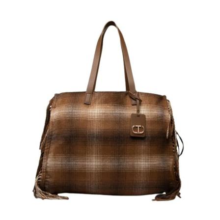 Twinset, Handbags Bruin, Dames, Maat:ONE Size,leer