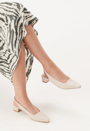 BUBBLEROOM Slingback Sandal Cream 37