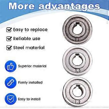 3 KPL Hitsauslangan Syöttörulla Vetopyörä 0,6 mm - 1,2 mm Rypytetty K-ura MIG-langanohjain Korkea Laatu