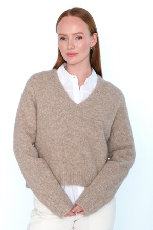 Hést Pernille Sweater Dame - Savannah Tan