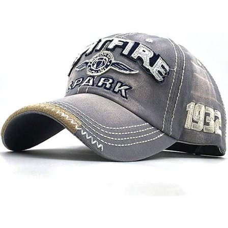 Vintage Baseball Cap Men Spark Letters Cap Snapback Hip Hop Flat