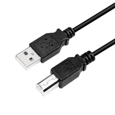 Logilink | USB-kabel | Hane | 4-stifts USB typ B | Hane | 4-stifts USB typ A | Svart | 2 m_MGF