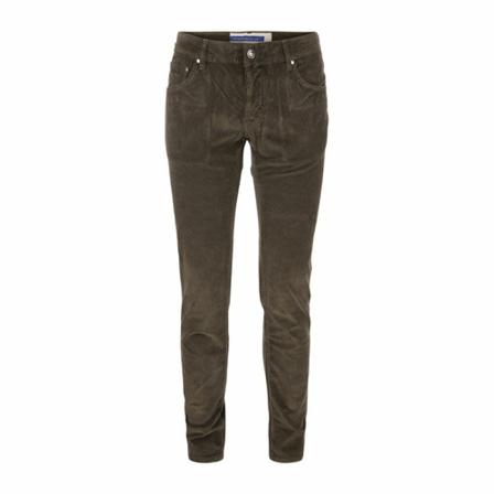 Jacob Cohën, Nick slim-fit trousers Bruin, Heren, Maat:W38
