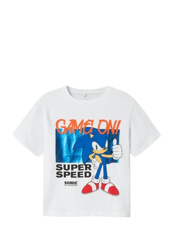 name it Nkmjerry Sonic Nreg Ss Top Box Sky - White - 116