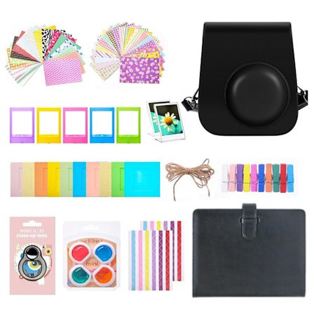 Kamerapakke for Instax Mini 12 11-kamera, inkluderer album (svart)