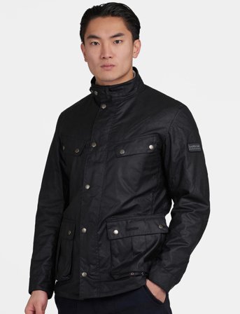 Barbour B.intl Duke Wax Jacket - Black - M