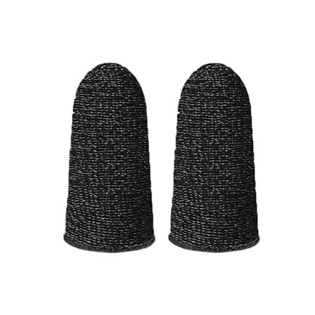 Pelihiha Mobiilipelin Ohjain Peukalohihattu Kosketusnäytön Sormisuoja Hengittävä Liukumaton Musta Reuna