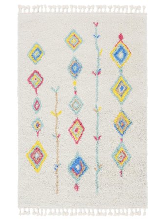 Nanna 160X230 Biały/Wielobarwne Dywan