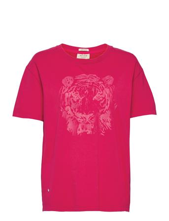 Tiger O-Ss Rubber Tee T-shirt Top Rød MOS MOSH