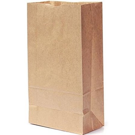 50x Brune Kraft Papirsposer med Blokbund - Pakke med 50 Kraftige Miljøvenlige Madpakke Poser - Til Fest, Deli, Gaveposer