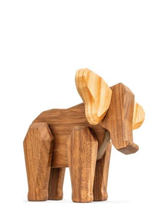 Mother Elephant Home Decoration Decorative Accessories/details Wooden Figures Brun FableWood