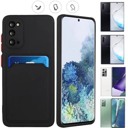 Musta korttikotelo Samsung Note 10/20 Plus/Ultra -