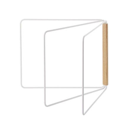 Opvaskestativ, tørrestativ, multifunktionelt, slagfrit, 3 arme, sammenklappeligt opvaskestativ til køkkenbordplade, hvid