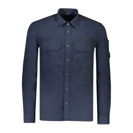 C.p. Company, Overhemd Blauw, Heren, Maat:XL,Katoen