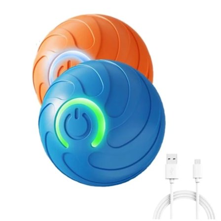 Automatisk Hundebold Legetøj, 2 Stk. Ryste Bold Legetøj til Hunde, Vibrerende Hundebold, USB Genopladelig, Int