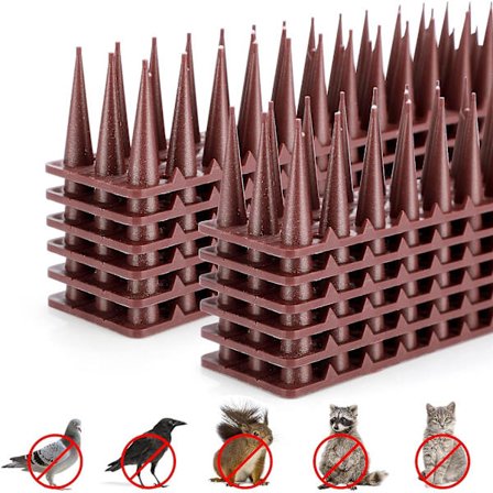 12 kpl linnunpistoa, anti-pigeon-pistoa, muovinen kiipeilyä estävä aita, seinäpisto, anti-cat-tunkeilija, - 5 m / 17 jalkaa