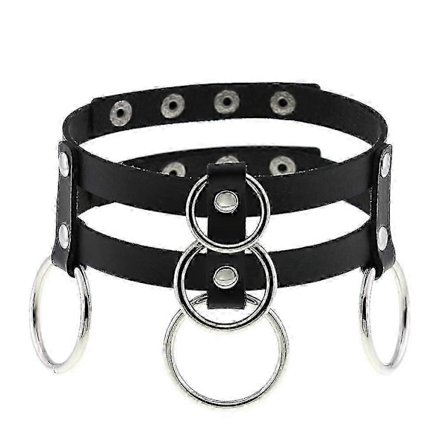 Punk Goth Damhalsband för Kvinnor Harajuku Streetwear (Stil,5)