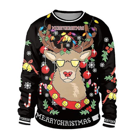 Jultröja för par, herr och dam, rolig tröja