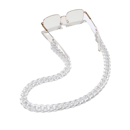 Transparent Maskkedja Akryl Glasögonkedja Solglasögon Ho