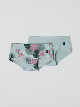 Polarn O. Pyret - 2-pack hipster briefs - 98 - 104 - Childrenswear - green
