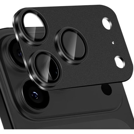 Kameralinsskydd Kompatibelt med iPhone 17 Pro Max 5G, Full täckning 9H härdat glas bakre lins, HD Aluminiumlegering