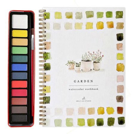 Akvarel Arbejdsbog Akvarelfarver Sæt Akvarelmaling Sæt Akvarelmaling Sæt Malersæt til Teenagere
