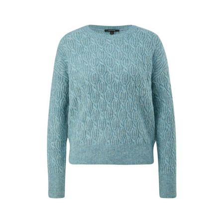 Comma, Round-neck Knitwear Blauw, Dames, Maat:L