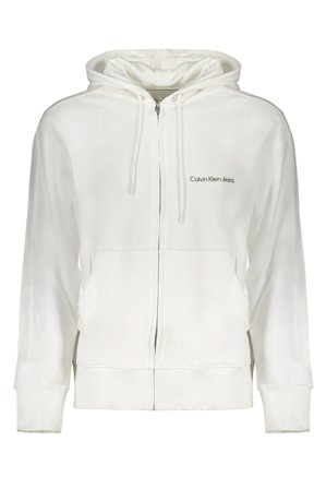 Calvin Klein Felpa Con Zip Uomo Bianco