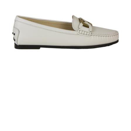 Tod's, Moccasins Wit, Dames, Maat:36 EU