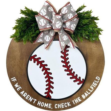 Baseball Tervetuloa Door Sign Home Tervetuloa kyltit oven sisustus