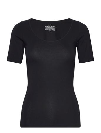 T-Shirt Scoop Neck Bread & Boxers Black
