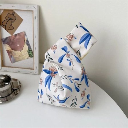 Knut Handledsväska Mini Handväska BLÅ blå