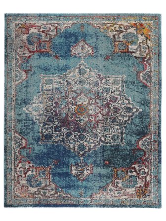 Medallion Large Balmoral Rug - Dark Teal 240X300 In Classic Style