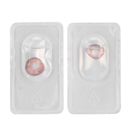 Rosa fargede kontaktlinser 14,00 mm 150 grader sminketilbehør