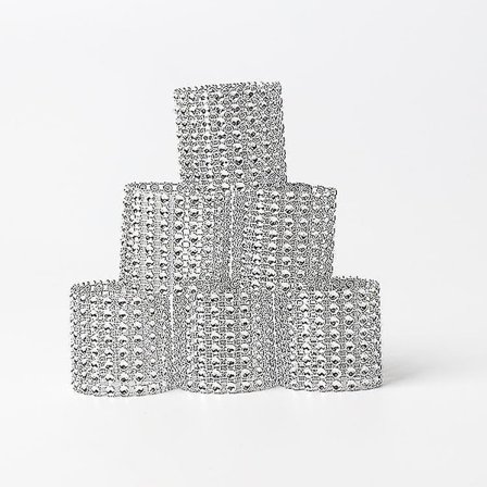 50 stk Serviettringer Rhinestone Serviettringer Diamant Serviettholdere Spenner