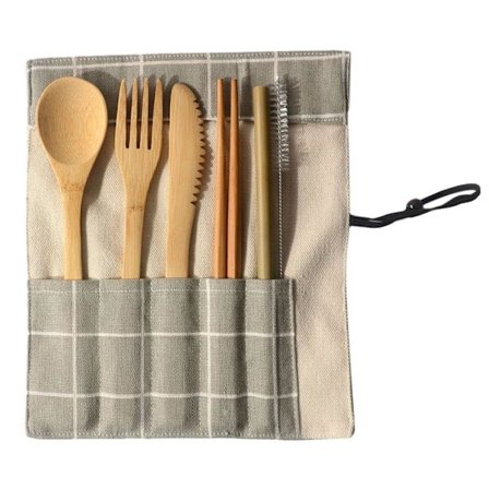 Rejsebestik, 7 Dele - Grå