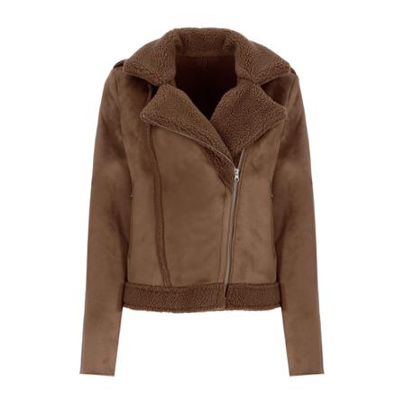 Betta Corradi Faux Fur & Shearling Jakke Brun, Dame