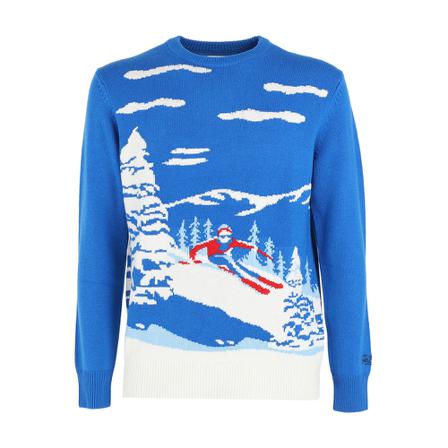 Saint Barth, Round-neck Knitwear Blauw, Heren, Maat:S